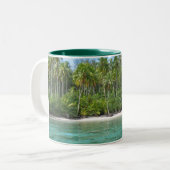 MooreaのマグのMoanaの礁湖 ツートーンマグカップ (正面左)