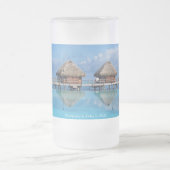 Mooreaの鏡の曇らされたガラス フロストグラスビールジョッキ (中央)