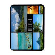 Mooreaランドスケープ旅行写真コラージュ