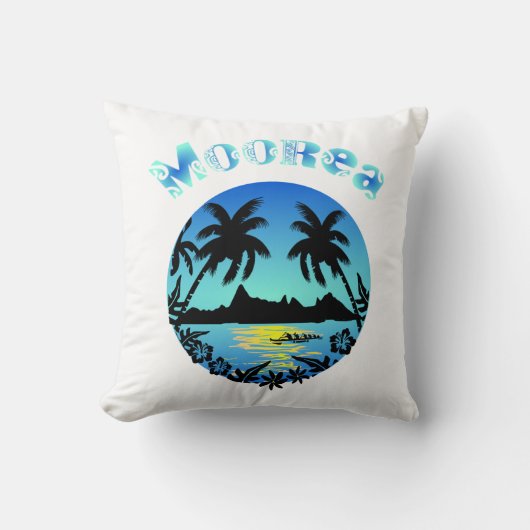 MOOREA (Bleu) クッション (正面)