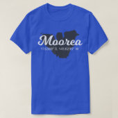 Moorea Coordinates Tourist Vacation  Tシャツ (デザイン正面)