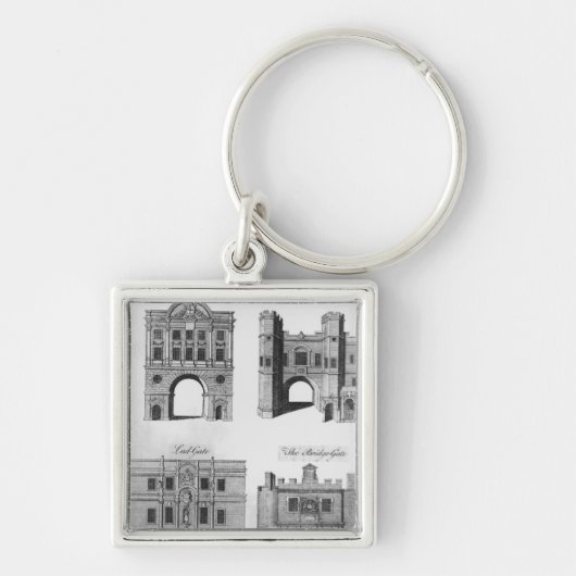 Moorgate、Cripplegate、Ludgate Bridgegate キーホルダー (正面)