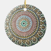 Moorishのタイルのオーナメント セラミックオーナメント (裏面)