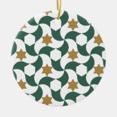 Moorishのタイルのオーナメント セラミックオーナメント (正面)