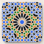 Moorishのタイルのコルクのコースター コースター (正面)