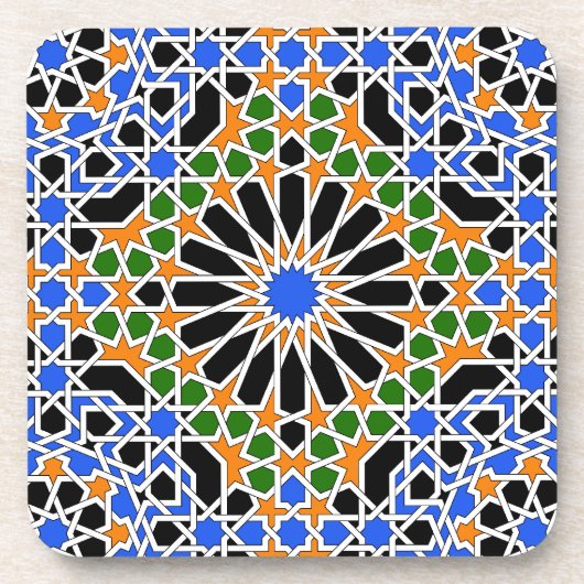 Moorishのタイルのコルクのコースター コースター (正面)