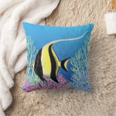 Moorishの偶像礁の魚のアメリカ人のMoJoの枕 クッション (ブランケット)