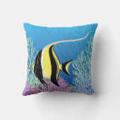 Moorishの偶像礁の魚のアメリカ人のMoJoの枕 クッション (裏面)