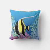 Moorishの偶像礁の魚のアメリカ人のMoJoの枕 クッション (正面)
