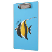 Moorish idol fish cartoon illustration  クリップボード (左)