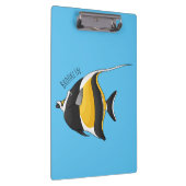 Moorish idol fish cartoon illustration  クリップボード (右)
