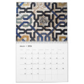 Moorish Mosaics 2026 Calendar カレンダー (3月 2026)