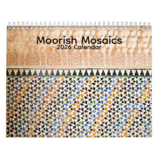 Moorish Mosaics 2026 Calendar カレンダー