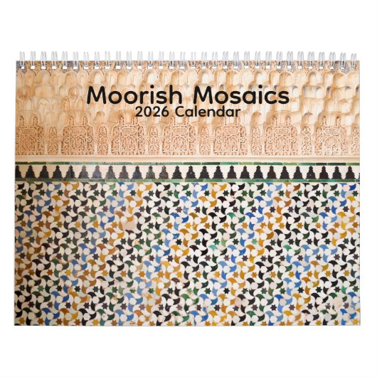 Moorish Mosaics 2026 Calendar カレンダー (カバー)