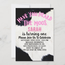 Moosの女の子が一つの誕生日を回すのを聞いたことがあるか 招待状