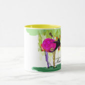 Moos愛黄色11のozのコンボのマグ マグカップ (中央)