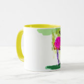 Moos愛黄色11のozのコンボのマグ マグカップ (正面左)
