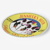 Moosciansのおもしろい誕生日パーティー ペーパープレート (アングル)