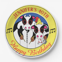 Moosciansのおもしろい誕生日パーティー ペーパープレート