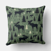 Moose and Pine Trees クッション (裏面)