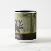Moose Art Graphic Personalized マグカップ (中央)