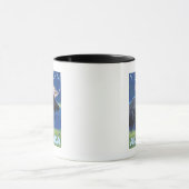 Moose at Night – アラスカ,ユーコン マグカップ (中央)