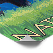 Moose at Night - Glacier National Park, MT ポスター (角)