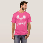 Moose Bow Hunting Archery Illustration Hunter Tシャツ (正面フル)
