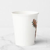 Moose Christmas Tree Lights Funny Xmas Moose Lover 紙コップ (右)