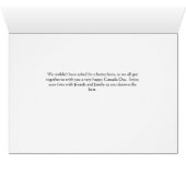 Moose & Flagアイコン付きボス用カナダのデイカード (内部横(下))