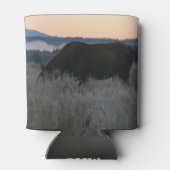 Moose Grazing at Sunrise at Grand Teton 缶クーラー (裏面)