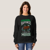 Moose Happiness Scandinavia Moose Antler スウェットシャツ (正面フル)