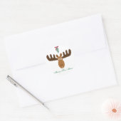 Moose Head_Mooseltoe_メリーキス ラウンドシール (封筒)