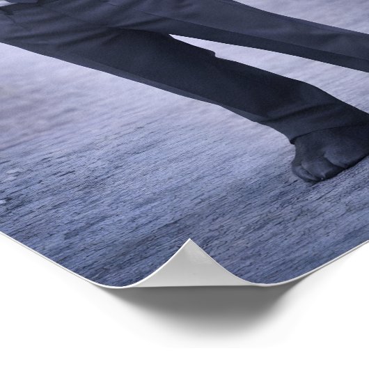 Moose in Classic Suspenders – Silent Forest Portra ポスター (角)