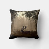 Moose in Shadows装飾用クッション クッション (裏面)