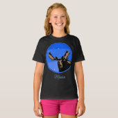 Moose in Winter  - Original Wildlife Art T-Shirt Tシャツ (正面フル)