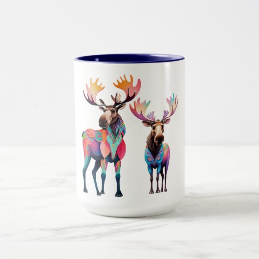 Moose is Waiting to Join a Herd マグカップ (中央)