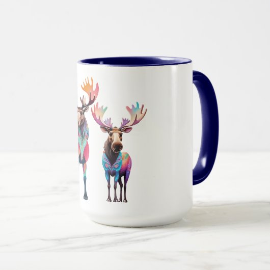 Moose is Waiting to Join a Herd マグカップ (正面右)