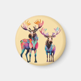 Moose is Waiting to Join a Herd マグネット