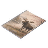 Moose Japanese Landscape Notebook, Wildlife Fusion ノートブック (左側)