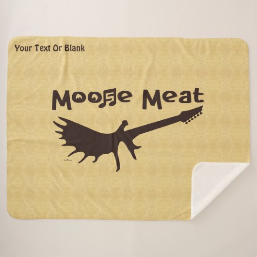 Moose Meat Rock Band Fleece Blanket シェルパブランケット (正面(横))