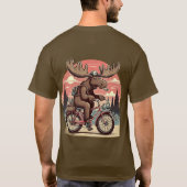 Moose on bicycle Classic T-shirt Tシャツ (裏面)