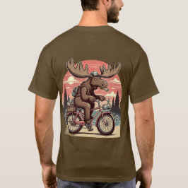 Moose on bicycle Classic T-shirt Tシャツ