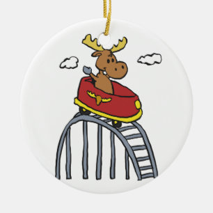 Moose on Lorer Coaster 背景色を選択 セラミックオーナメント