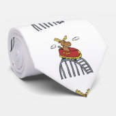 Moose on Lorer Coaster|背景色を選択 ネクタイ (ロール)