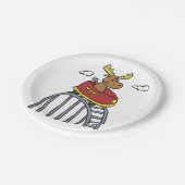 Moose on Lorer Coaster|背景色を選択 ペーパープレート (アングル)