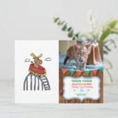 Moose on Lorer Coaster|背景色を選択 招待状 (スタンド正面)