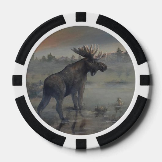 Moose Poker Chip ポーカーチップ (正面)