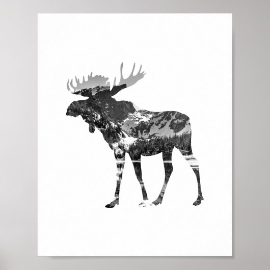 Moose Poster Print ポスター (正面)