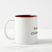 Moose Red Hearts Christmas ツートーンマグカップ (左)